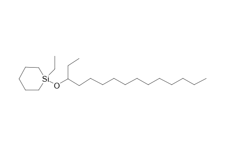 1-Ethyl-1-[(1-ethyltridecyl)oxy]silinane