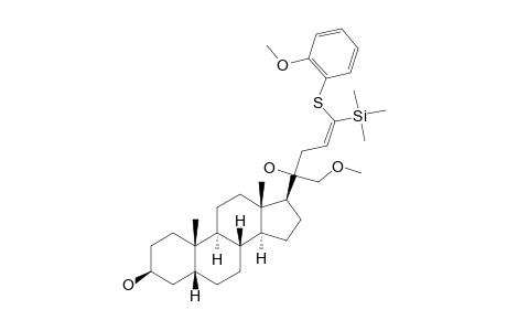 (3-BETA,20S,23Z)-3,20-DIHYDROXY-21-METHOXY-24-[(2-METHOXY-PHENYL)-THIO]-24-(TRIMETHYLSILYL)-5-BETA-CHOL-23-ENE