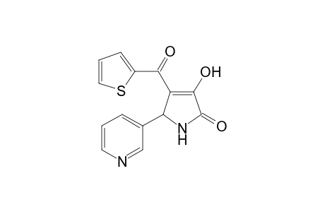 2H-Pyrrol-2-one, 1,5-dihydro-3-hydroxy-5-(3-pyridinyl)-4-(2-thienylcarbonyl)-