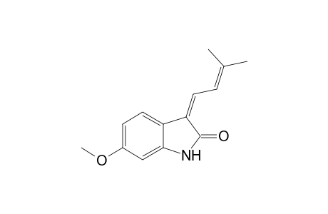 Soulieotine [E-3-(3'-Methyl-2'-butenylidene)-6-methoxy-indolinone]