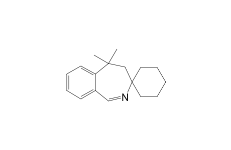 3,3-Dimethyl-4,5-dihydro-3H-(2)-spiro[cyclohexa-benzazepine]