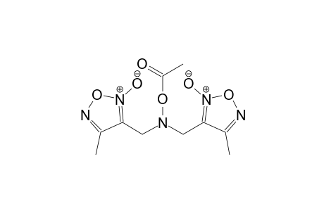 1,2,5-oxadiazole, 3-[[(acetyloxy)[(4-methyl-2-oxido-1,2,5-oxadiazol-3-yl)methyl]amino]methyl]-4-methyl-, 2-oxide