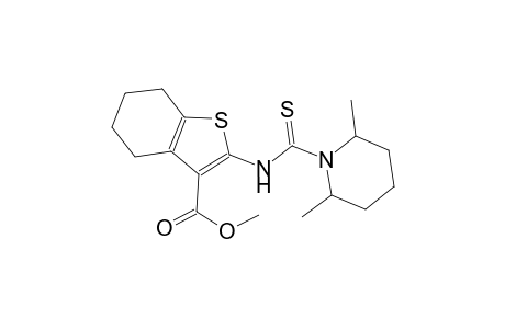 methyl 2-{[(2,6-dimethyl-1-piperidinyl)carbothioyl]amino}-4,5,6,7-tetrahydro-1-benzothiophene-3-carboxylate