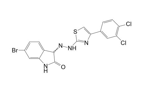 6-Bromo-3-{2-[4-(3,4-dichlorophenyl)thiazol-2-yl]hydrazono}-indolin-2-one