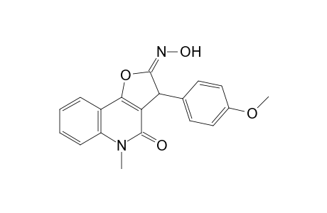 (E)-2-(Hydroxyimino)-3-(4-methoxyphenyl)-5-methyl-2,3-dihydrofuro[3,2-c]quinolin-4(5H)-one