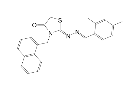 2,4-dimethylbenzaldehyde [(2Z)-3-(1-naphthylmethyl)-4-oxo-1,3-thiazolidin-2-ylidene]hydrazone