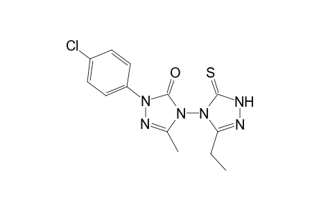 3'-Ethyl-5-methyl-2-(p-chlorophenyl)-5'-thioxo-[4,4'-bis(1,2,4)-triazol]-3(1'H,2H)-one