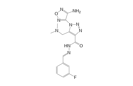 1-(4-amino-1,2,5-oxadiazol-3-yl)-5-[(dimethylamino)methyl]-N'-[(E)-(3-fluorophenyl)methylidene]-1H-1,2,3-triazole-4-carbohydrazide