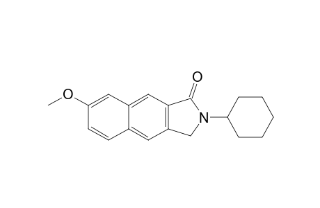 N-Cyclohexyl7-methoxybenzo[f]isoindol-1-one