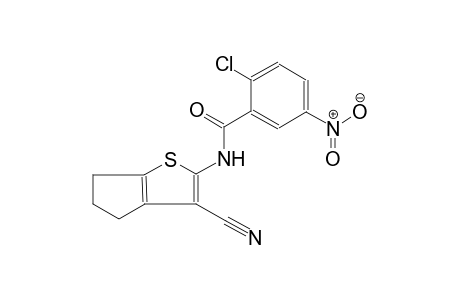 benzamide, 2-chloro-N-(3-cyano-5,6-dihydro-4H-cyclopenta[b]thien-2-yl)-5-nitro-