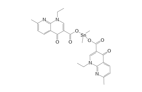 BIS-[1-ETHYL-1,4-DIHYDRO-7-METHYL-4-OXO-1,8-NAPHTHYRIDINE-3-CARBOXYLIC-ACID]-DIMETHYL-TIN-(IV)