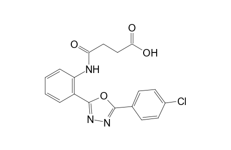 2'-[5-(p-chlorophenyl)-1,3,4-oxadiazol-2-yl]succinanilic acid