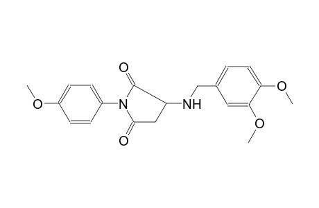 2,5-pyrrolidinedione, 3-[[(3,4-dimethoxyphenyl)methyl]amino]-1-(4-methoxyphenyl)-