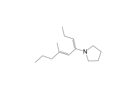 Pyrrolidine, 1-(3-methyl-1-propylidene-2-hexenyl)-