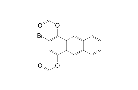 1,4-Anthracenediol, 2-bromo-, diacetate