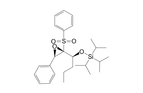 3(R)-Phenyl-2(S)-(phenylsulfonyl)-2-[1'(S)-(triisopropylsiloxy)butyl]oxirane