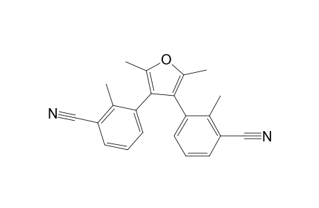 3-[4-(3-cyano-2-methyl-phenyl)-2,5-dimethyl-3-furyl]-2-methyl-benzonitrile