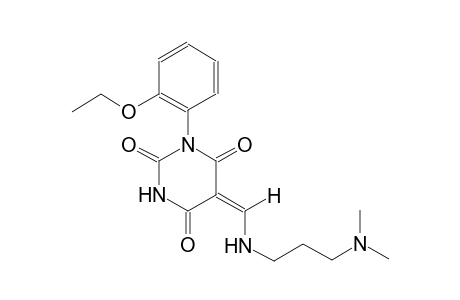 (5E)-5-({[3-(dimethylamino)propyl]amino}methylene)-1-(2-ethoxyphenyl)-2,4,6(1H,3H,5H)-pyrimidinetrione