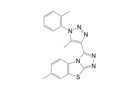 6-Methyl-1-[5-methyl-1-(o-tolyl)triazol-4-yl]-[1,2,4]triazolo[3,4-b][1,3]benzothiazole