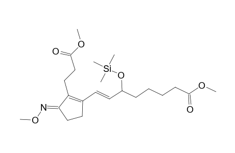 1-Cyclopentene-1-propanoic acid, 5-(methoxyimino)-2-[8-methoxy-8-oxo-3-[(trimethylsilyl)oxy]-1-octenyl]-, methyl ester