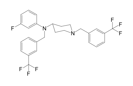 N-(3-Fluorophenyl)-N,1-bis-([3-(trifluoromethyl)phenyl]methyl)piperidin-4-amine