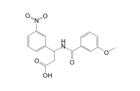 3-(m-anisoylamino)-3-(3-nitrophenyl)propionic acid