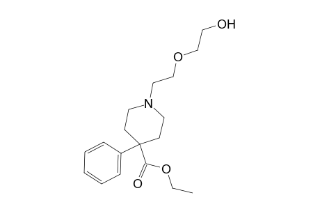 4-Piperidinecarboxylic acid, 1-[2-(2-hydroxyethoxy)ethyl]-4-phenyl-, ethyl ester