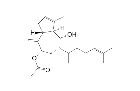 4,7-Azulenediol, 5-(1,5-dimethyl-4-hexenyl)-1,3a,4,5,6,7,8,8a-octahydro-3-methyl-8-methylene-, 7-acetate, [3aS-[3a.alpha.,4.alpha.,5.alpha.(S*),7.alpha.,8a.beta.]]-