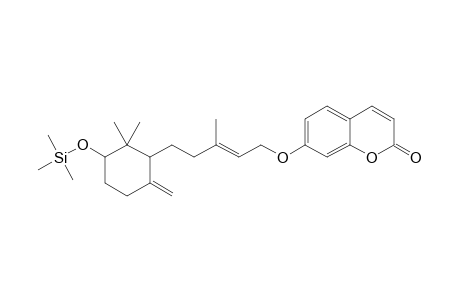 7-(((2E)-5-(2,2-Dimethyl-6-methylidene-3-((trimethylsilyl)oxy)cyclohexyl)-3-methylpent-2-en-1-yl) \roxy)-2H-chromen-2-one