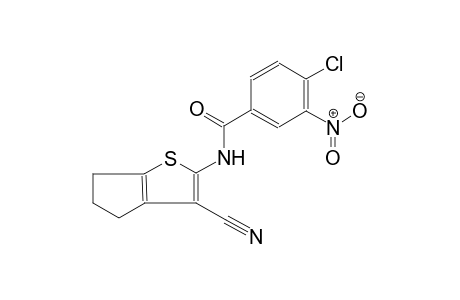 benzamide, 4-chloro-N-(3-cyano-5,6-dihydro-4H-cyclopenta[b]thien-2-yl)-3-nitro-