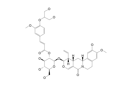 2'-O-TRANS-[4-(1,3-DIHYDROXYPROPOXY)-3-METHOXYCINNAMOYL]-ALANGISIDE