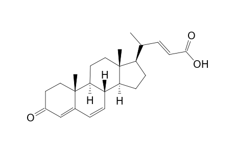 (22E)-3-Oxochola-4,6,22-trien-24-oic acid