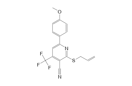 3-pyridinecarbonitrile, 6-(4-methoxyphenyl)-2-(2-propenylthio)-4-(trifluoromethyl)-