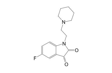 5-fluoro-1-[2-(1-piperidinyl)ethyl]-1H-indole-2,3-dione