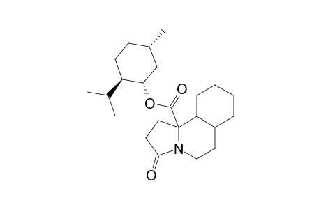 (10BRS)-3-OXO-10B-[(1S,3S,4R)-3-MENTHYLOXYCARBONYL]-DODECAHYDROPYRROLO-[2,1-A]-ISOQUINOLINE;MAJOR-DIASTEREOISOMER