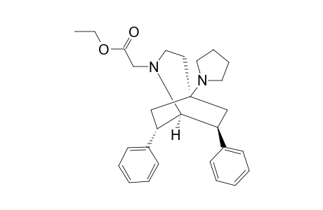 (7RS,8RS)-(+/-)-ETHYL-2-(7,8-DIPHENYL-5-PYRROLIDINO-2-AZABICYCLO-[3.2.2]-NON-2-YL)-ACETATE
