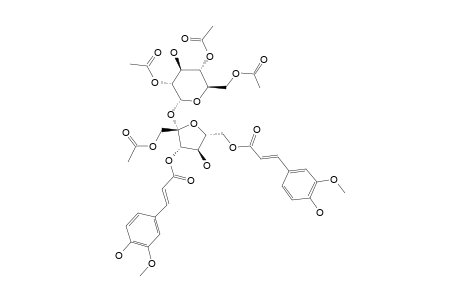 BETA-D-(1-O-ACETYL-3,6-O-DIFERULOYL)-FRUCOFURANOSYL-ALPHA-D-2',4',6'-O-TRIACETYLGLUCOPYRANOSIDE