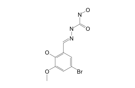 1-(2-HYDROXY-3-METHOXY-5-BROMOBENZYLIDENE)-4-HYDROXYSEMICARBAZIDE