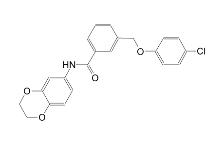 3-[(4-chlorophenoxy)methyl]-N-(2,3-dihydro-1,4-benzodioxin-6-yl)benzamide