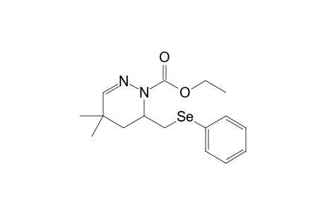 1-Ethoxycarbonyl-4,4-dimethyl-6-[(phenylseleno)methyl]-1,4,5,6-tetrahydropyridazine