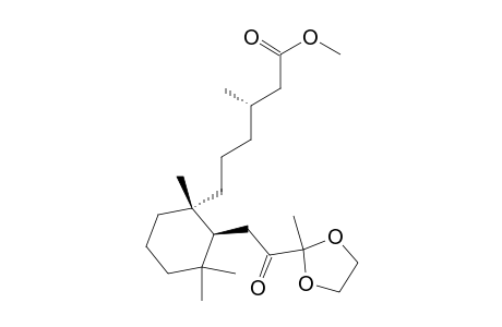 Methyl 8,8-ethylendioxy-7-oxo-8,9-seco-labdan-15-oate