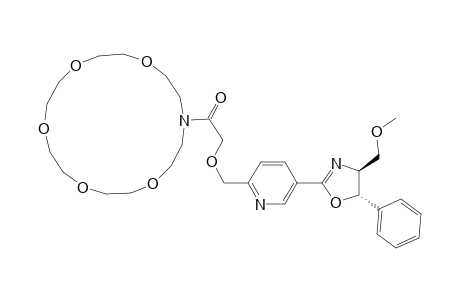 1,4,7,10,13-Pentaoxa-16-azacyclooctadecane, 16-[[[5-[4,5-dihydro-4-(methoxymethyl)-5-phenyl-2-oxazolyl]-2-pyridinyl]methoxy]acetyl]-, (4S-trans)-