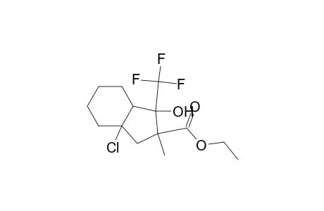Ethyl 1-Hydroxy-3a-chloro-1-(trifluoromethyl)-2-methyl-2,3,3a,4,5,6,7,7a-octahydroinden-2-carboxylate