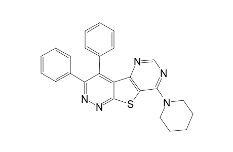 3,4-Diphenyl-8-piperidinopyrimido[4',5' : 4,5]thieno[3,2-c]pyridazine