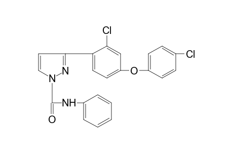 3-[2-CHLORO-4-(p-CHLOROPHENOXY)PHENYL]PYRAZOLE-1-CARBOXANILIDE