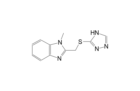 1-methyl-2-[(4H-1,2,4-triazol-3-ylsulfanyl)methyl]-1H-benzimidazole