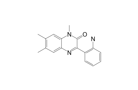 3-(2-AMINOPHENYL)-1,6,7-TRIMETHYLQUINOXALIN-2(1H)-ONE