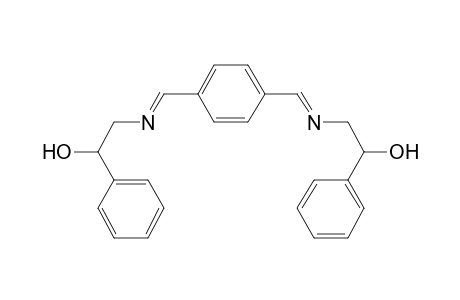 Benzene, 1,4-bis(2-hydroxy-2-phenylethyliminomethyl)-