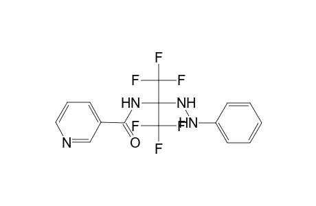 N-[1,1,1,3,3,3-hexafluoro-2-(2-phenylhydrazinyl)propan-2-yl]pyridine-3-carboxamide