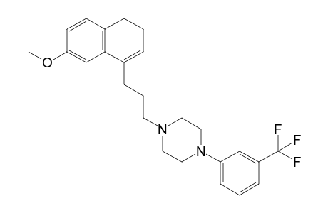 1-[3-(7-methoxy-3,4-dihydronaphthalen-1-yl)propyl]-4-[3-(trifluoromethyl)phenyl]piperazine